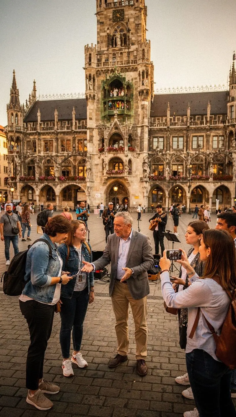 Panoramablick auf das Brandenburger Tor in Berlin bei klarer Tageslichtaufnahme, symbolisch für historische Stadterkundung.